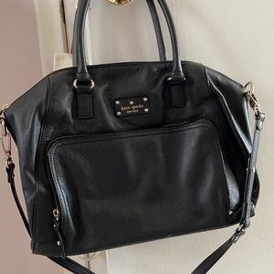 Kate Spade Black Zip Tote